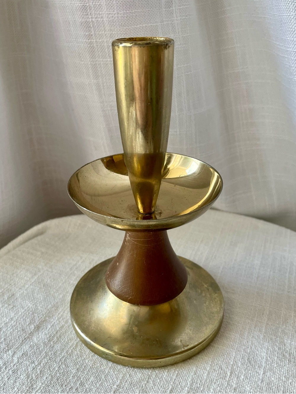 Vintage MCM Danish Modern Style Candle Holder Milbern Creations